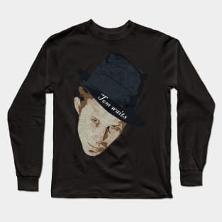 Tom Waits Vintage Long Sleeve T-Shirt